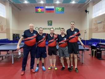 Команда по настольному теннису "Донбасс" вышла в первую лигу краевые соревнованиях  "Высшая лига Кубани"