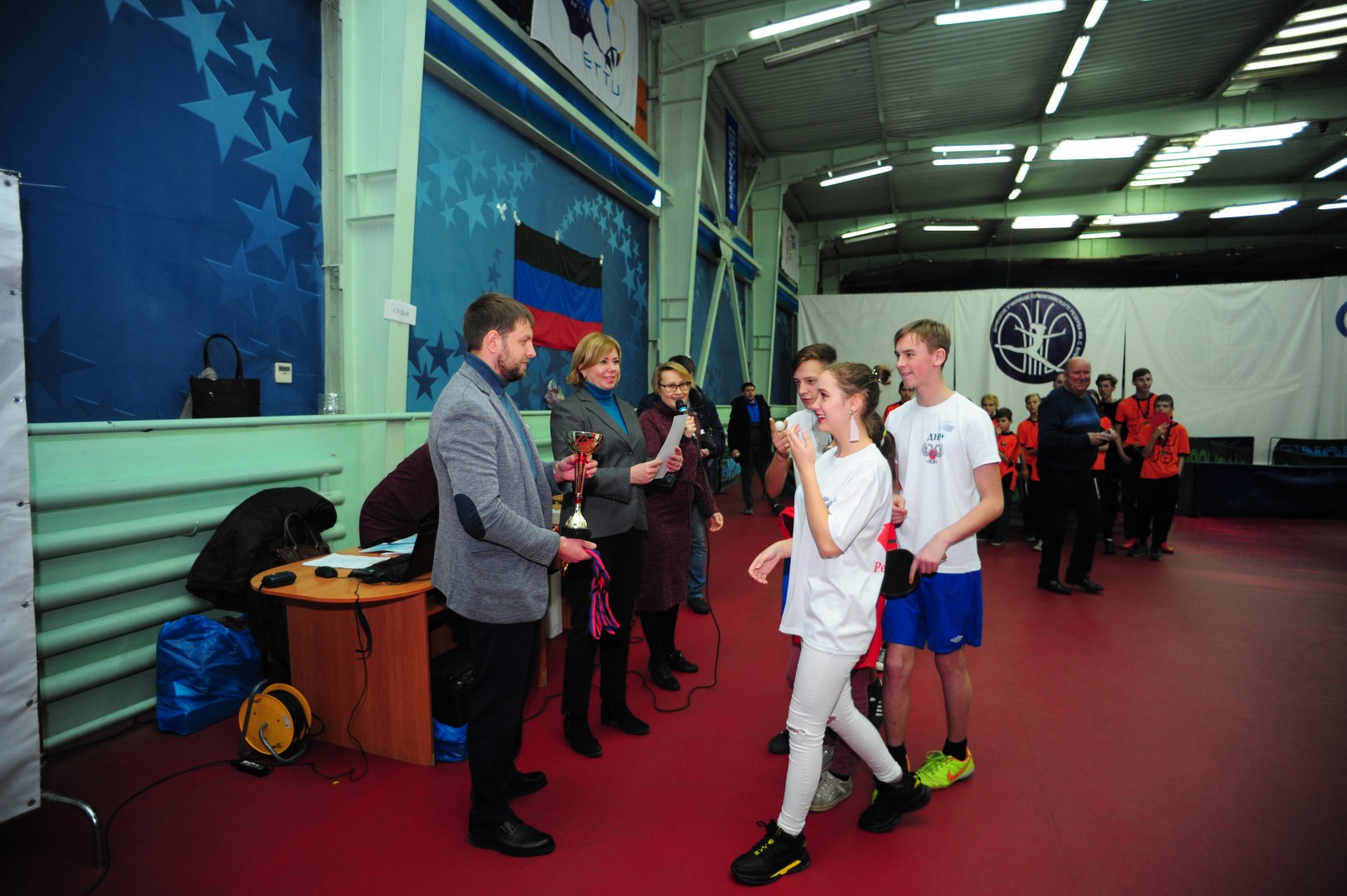Горловская школа-интернат стала победителем первенства ДНР по настольному теннису