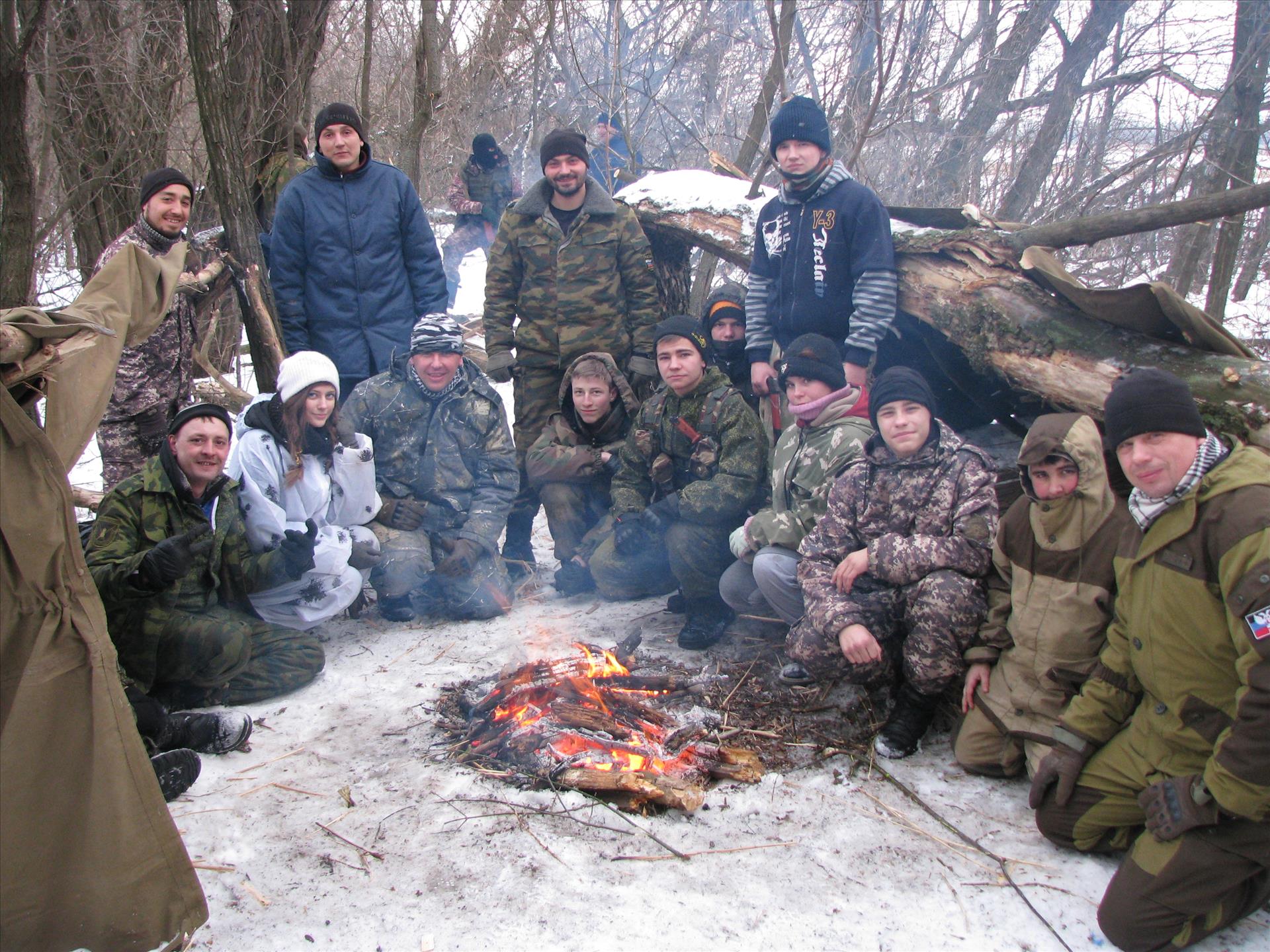 Учебные военно-полевые сборы для молодежи "Выживание в зимних условиях"