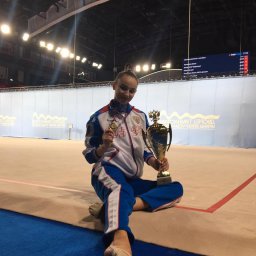 Донецкая спортсменка выступает на Чемпионате России по художественной гимнастике